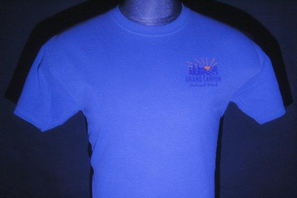 Adult Grand Canyon. Front and Back Blueberry. Sizes S-2XL. (front view)