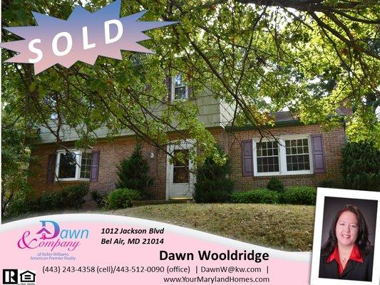 1012 Jackson Blvd. Bel Air, MD 21014 - SOLD