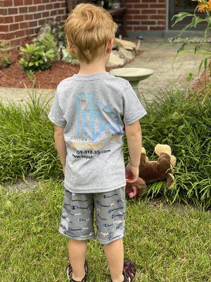 Top Shelf Property Managements tiniest employees got their uniform shirts today!  #propertymanagement #topshelfky