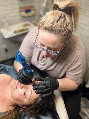 PMU, Rae Esthetics offers ombre powder brows and microblading