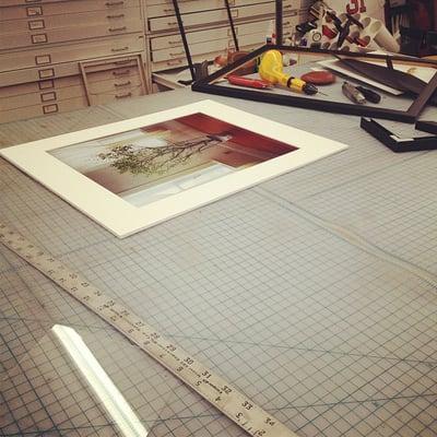 Getting my photograph matted and framed