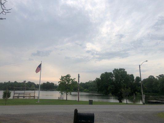 Bass and catfish fishing in the lake!