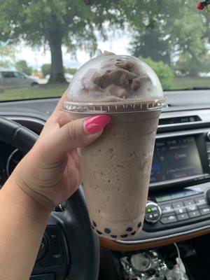 Mocha Smoothie with boba