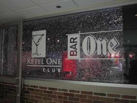 entrance to the bar and the dinner club