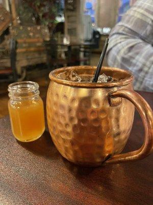 Carmel Apple mule cocktail boilo shot