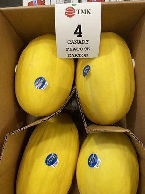 Super sweet Canary melons from California #mixedmelons