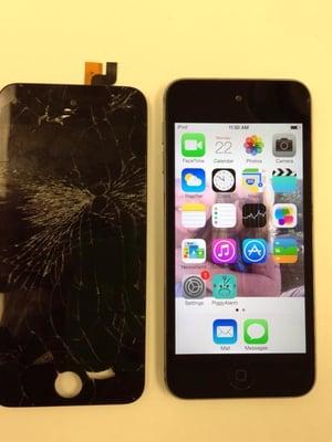 5th generation iPod Touch screen replacement from UregentiCare - WI