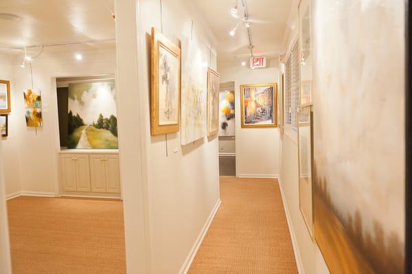 Beautiful works grace every wall at Huff Harrington Fine Art.