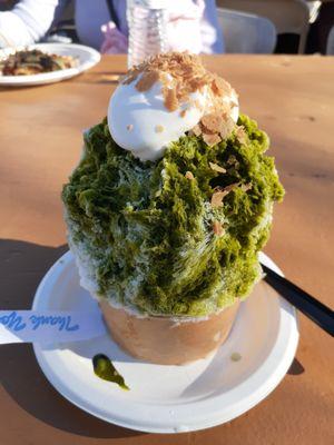 Green tea kakigori