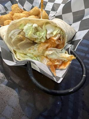 Buffalo chicken wrap