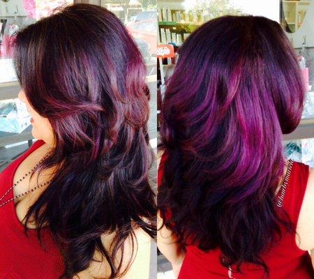 Soft purple color to brighten her day. @hairbymariela