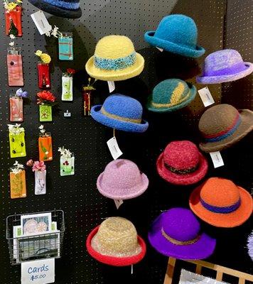 Felted hats by Joellen Chrones