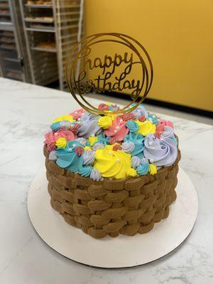 Flower Basket Cake