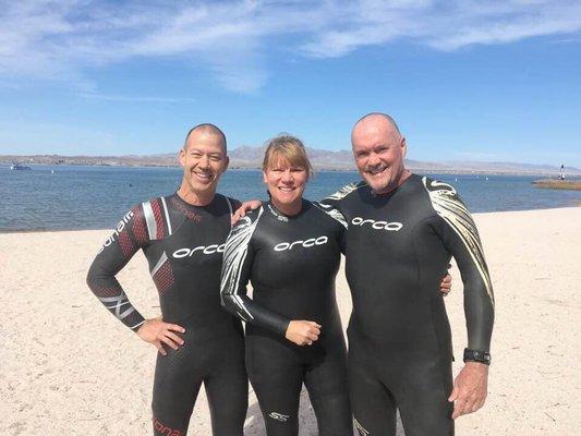 A few of our favorite customers in their new Orca wetsuits!