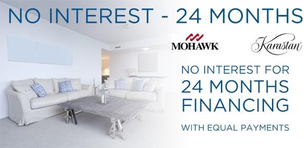 No Interest 21 months financing!