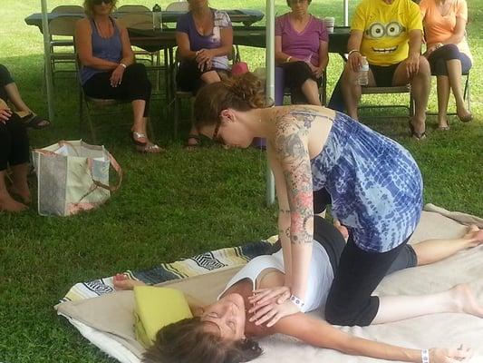 Thai Yoga Demo at YOGAFEST 2014