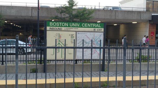 Boston University Central stop