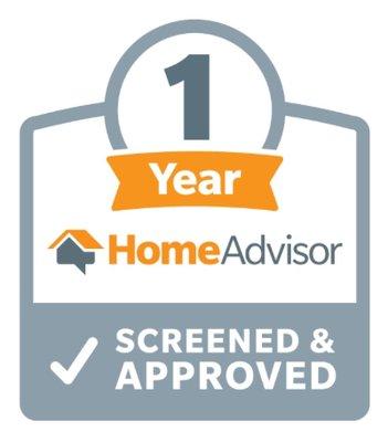 Homeadvisor 1 Year award earned today - July 4th!