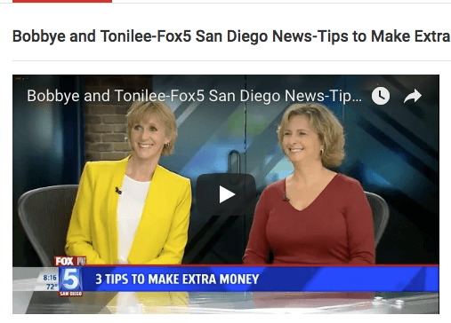 Bobbye and Tonilee on Fox5 San Diego News