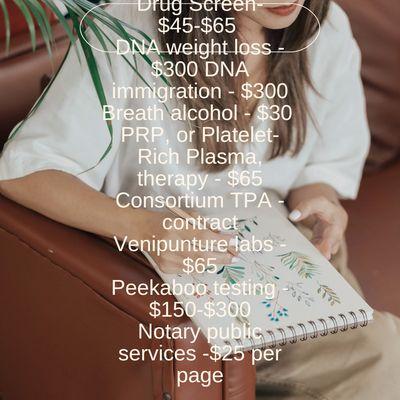 List of services