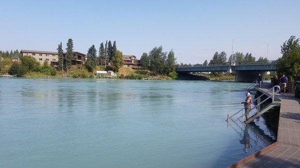 View of the river from the Fish Walk