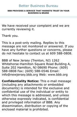 BBB report