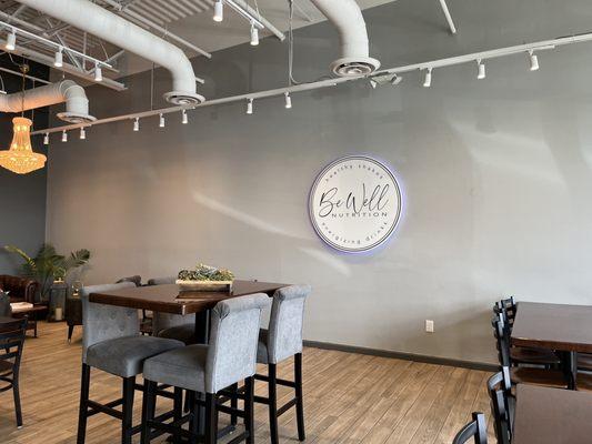 Spacious dining area