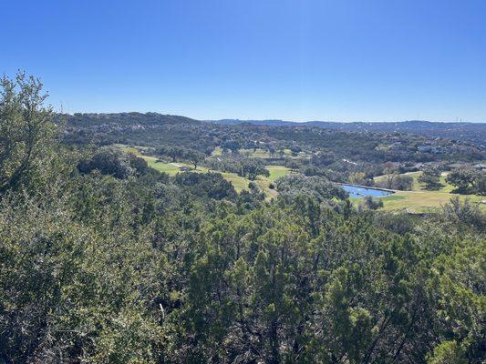 View from the golf course back down the valley.