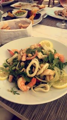 Seafood salad...