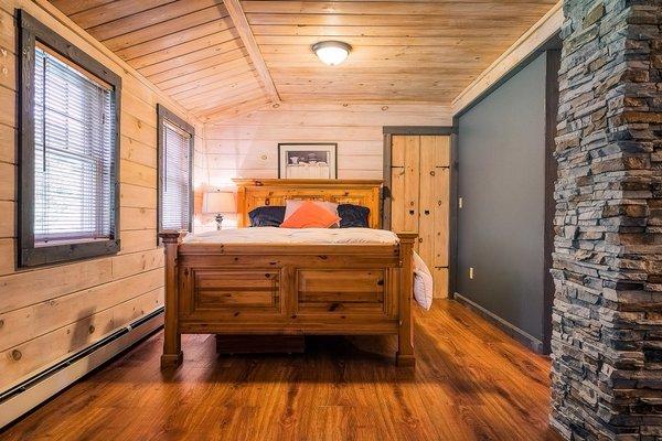 We love the warm vibes this wooden interior gives off! Photo by Luxe Life Productions!