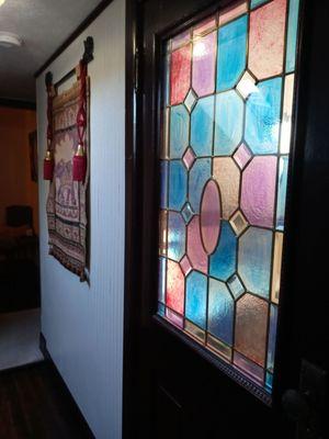 Stained glass outside Family Suite