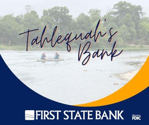 Tahlequah locals float the Illinois River. Member FDIC