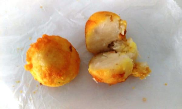 Cassava Balls: Deep fried seasoned mashed cassava balls.