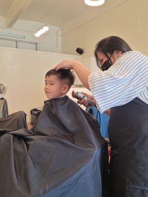 Kids cut with Sasha