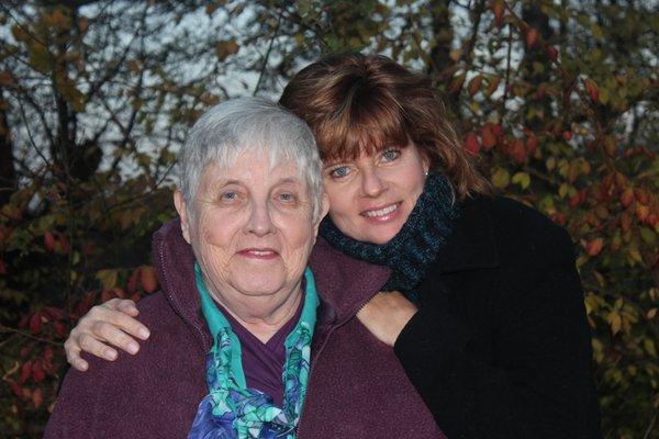 Senior Care in Westchester | Roberta, President of Always An Angel Homecare (right) with mom and client Bobby (left)