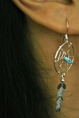 Dreamcatcher earrings!