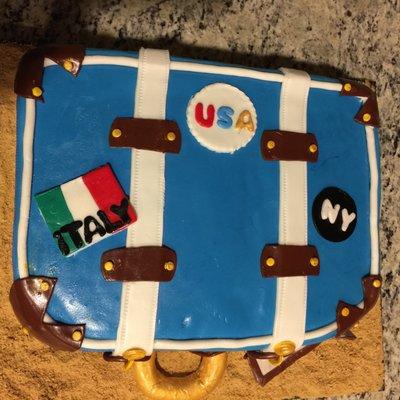 Suitcase Cake