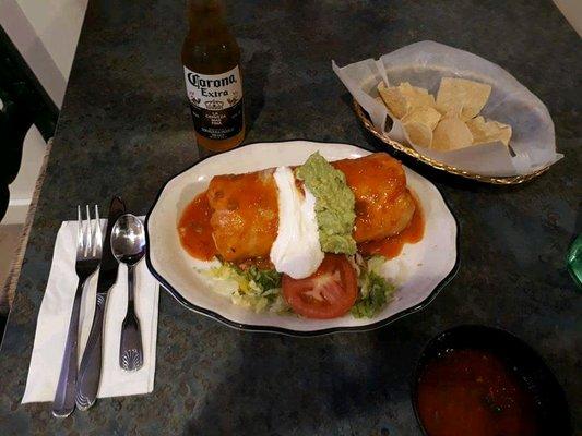 Chimichanga delicious dish.