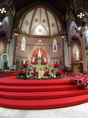 Christmas altar