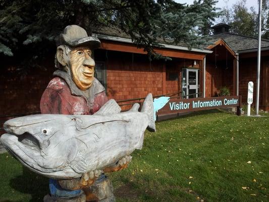 See the world record King Salmon at the Visitor Center!