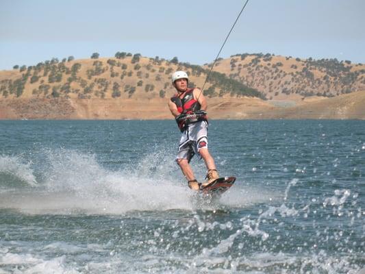 Wakeboarding on Lake McClure