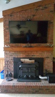 TV Installation on Brick