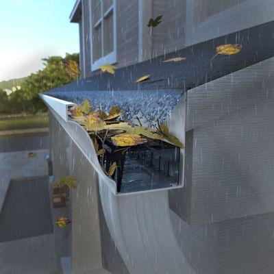 Gutter Flow maintains an open channel for the water to flow.