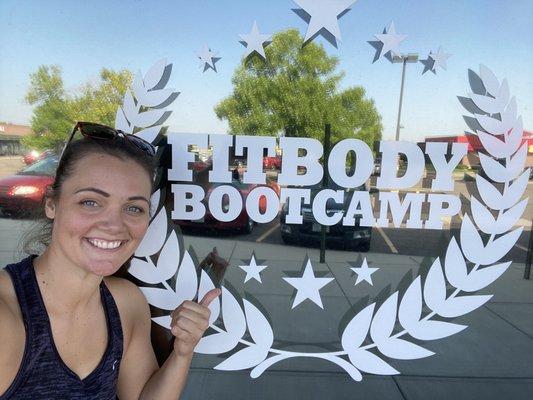 Me at fit body boot camp