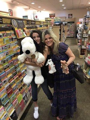 My daughter & wifey snuggling with Snoopy =)