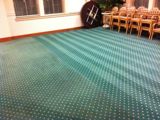 Commercial Carpet Before and After