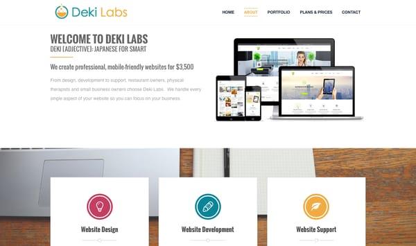 Deki Labs - Specializing in your small business web design, web branding, and web presence