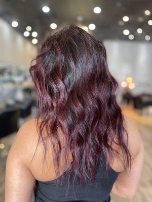 red balayage