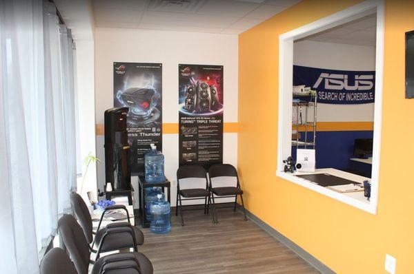 This is the customer area of our new location.  We're proudly based in Westminster, MD!