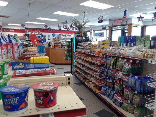 Inside the convenience store